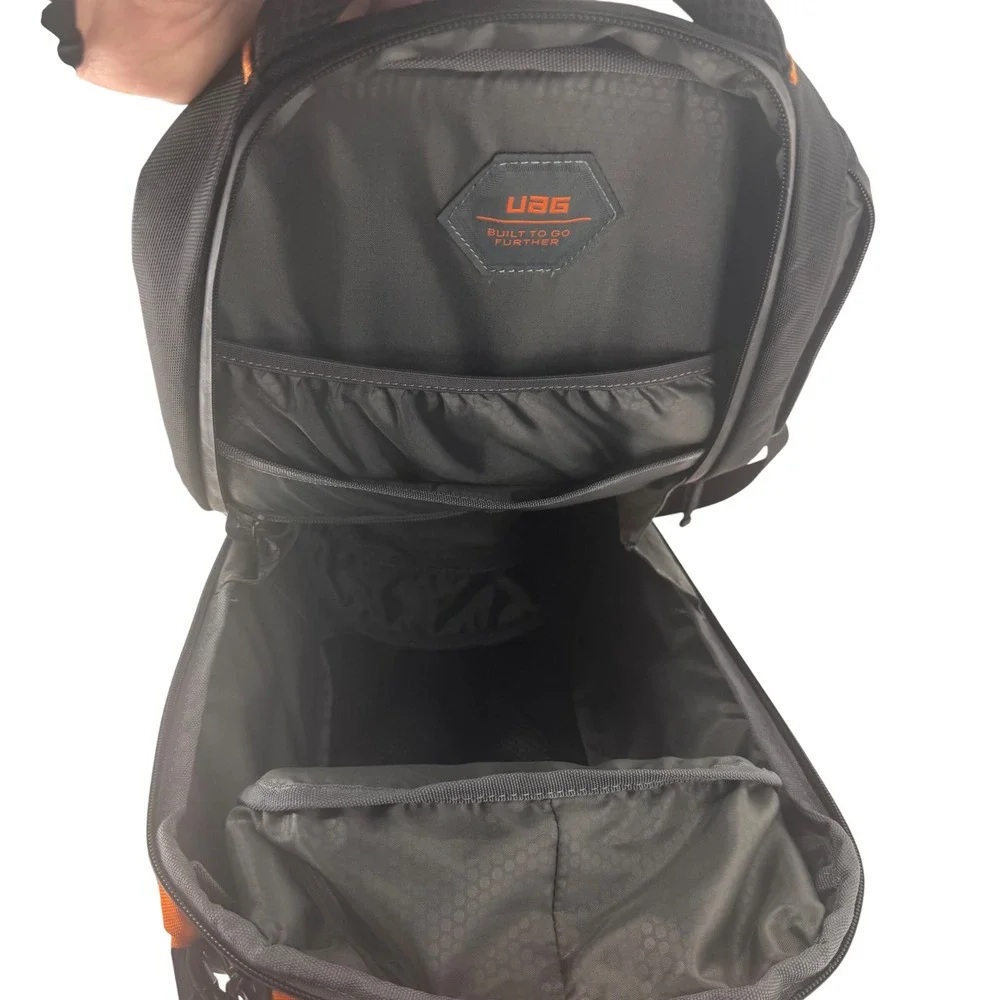 UAG Urban Armor Gear Standard Issue Backpack Orange Black Laptop Bag Rugged
